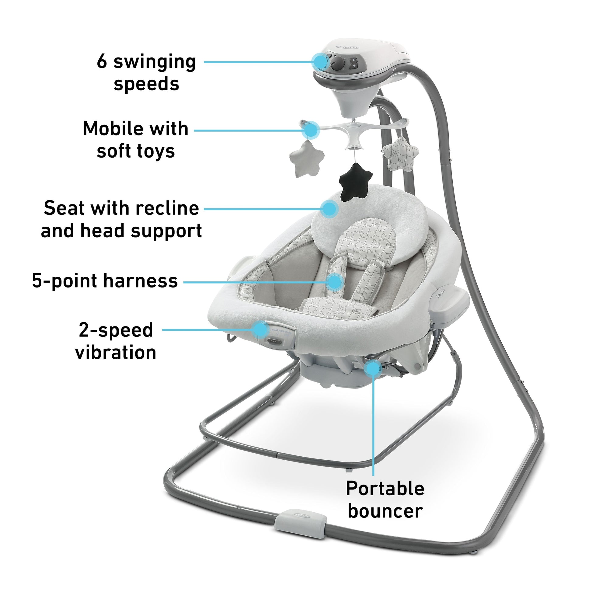 Duetconnect LX Infant Swing and Bouncer, Ari