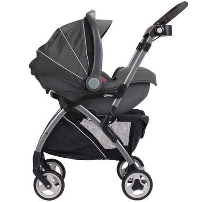 Snugrider Elite Infant Car Seat Frame and Baby Stroller, Black, 15.77 Lb.