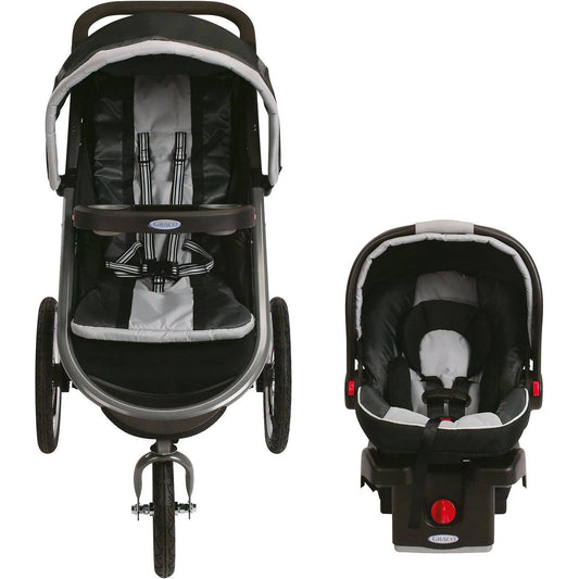 Fastaction Fold Jogger Click Connect Travel System Jogging Stroller, Gotham