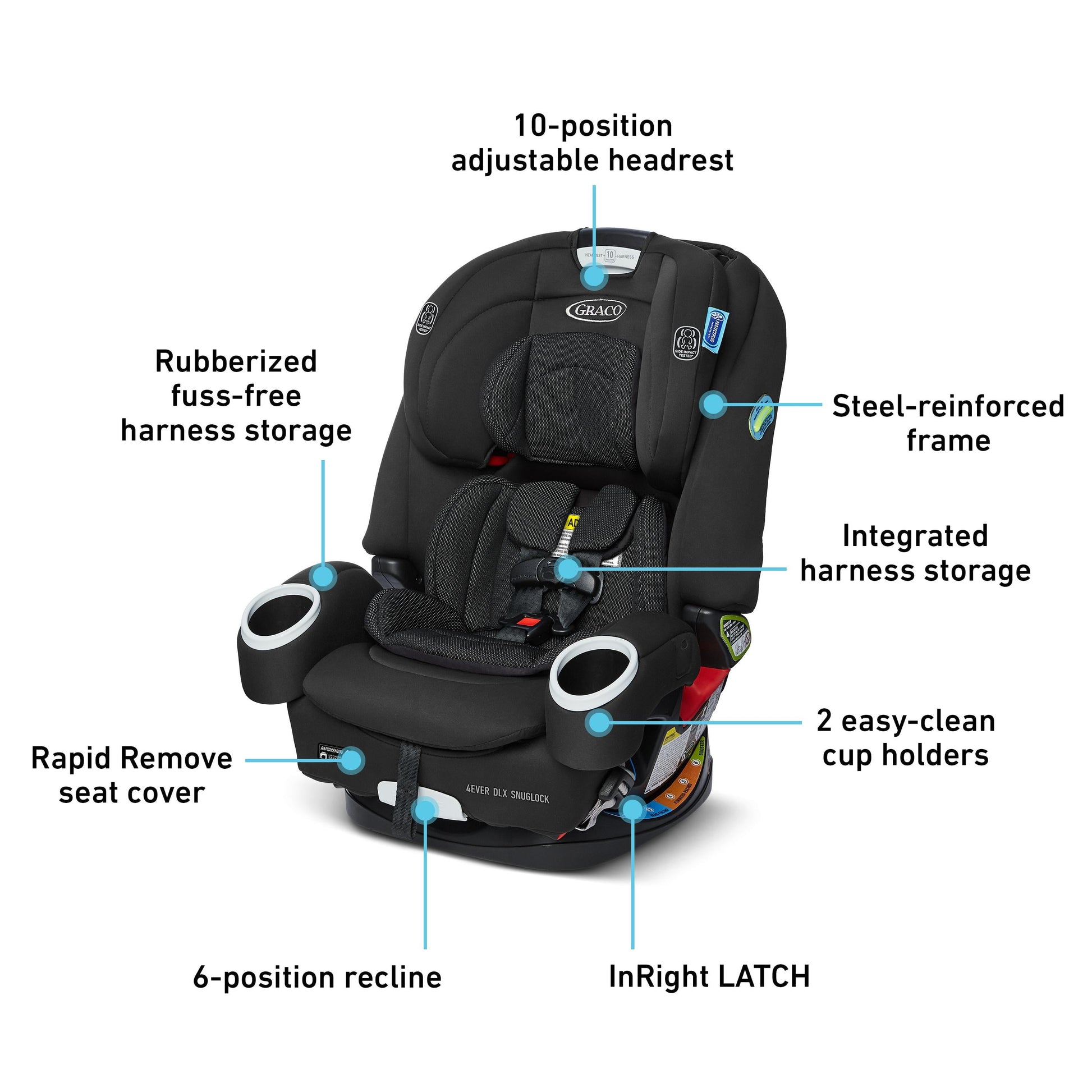 4Ever DLX Snuglock 4-In-1 Car Seat, Tomlin