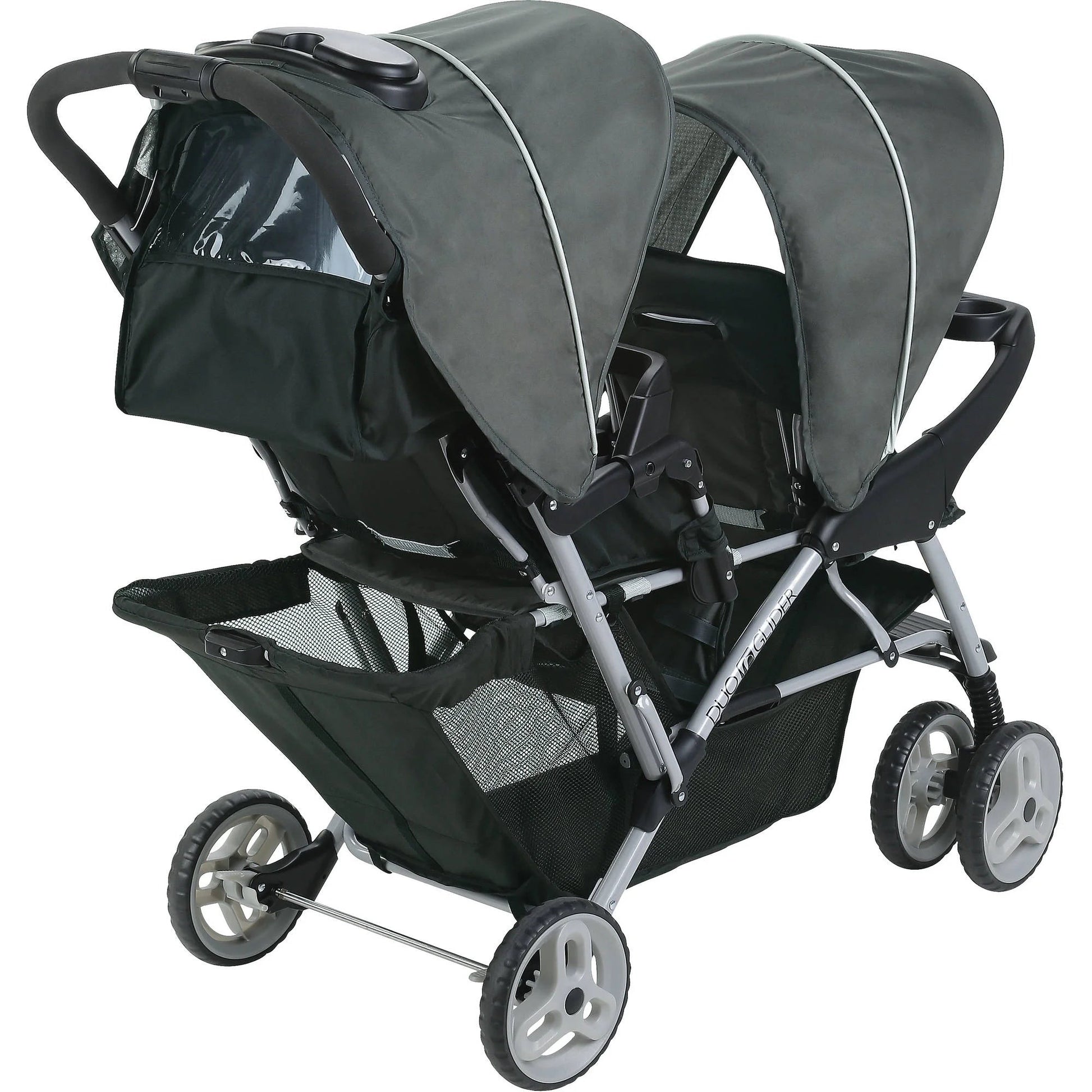 Duoglider Click Connect Double Stroller, Glacier, 27.37 Lbs