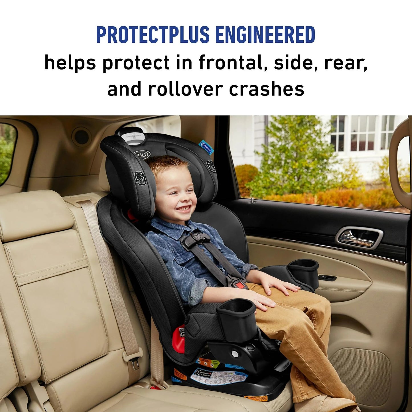 Extend2Fit® 3-In-1 Car Seat Featuring Anti-Rebound Bar