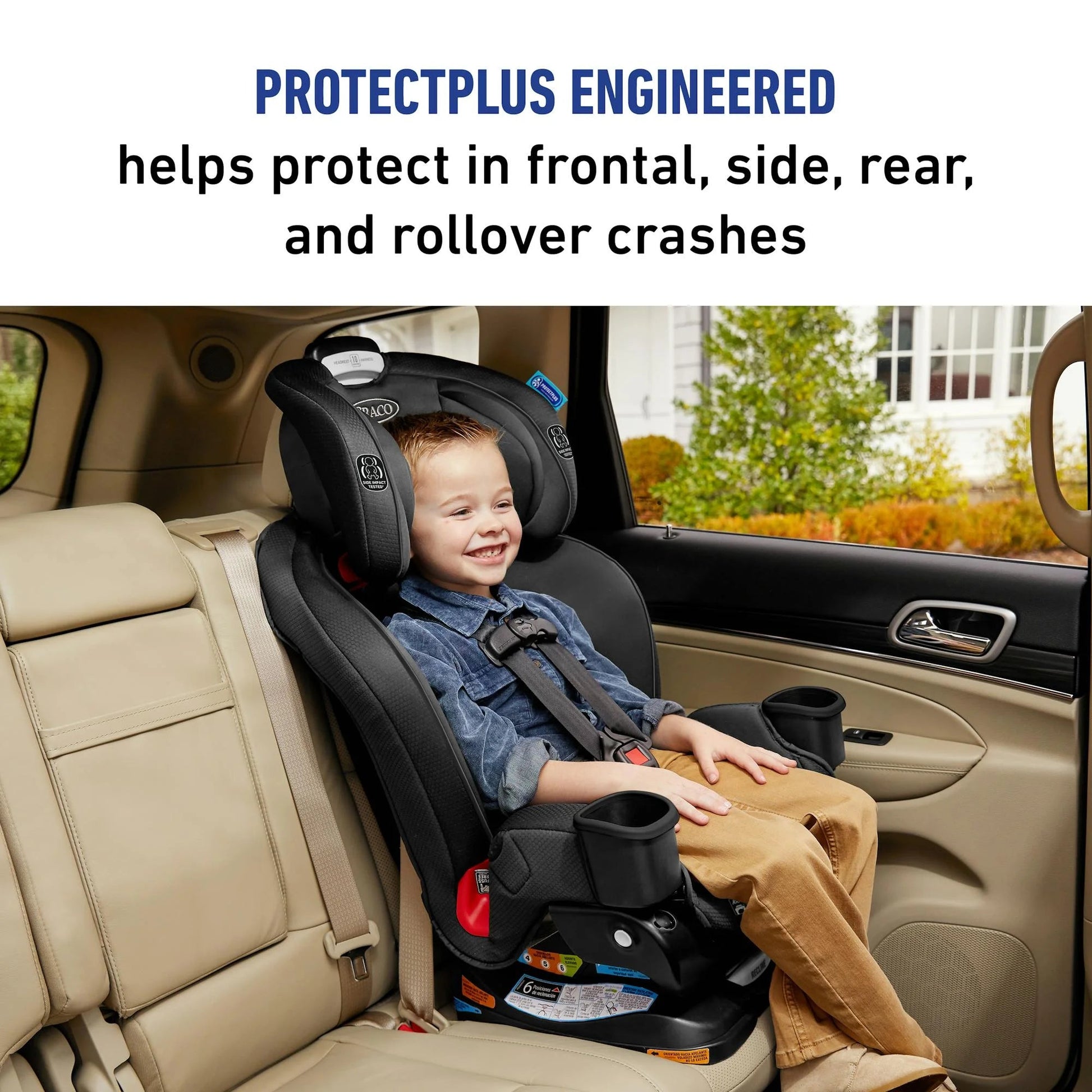 Extend2Fit® 3-In-1 Car Seat Featuring Anti-Rebound Bar