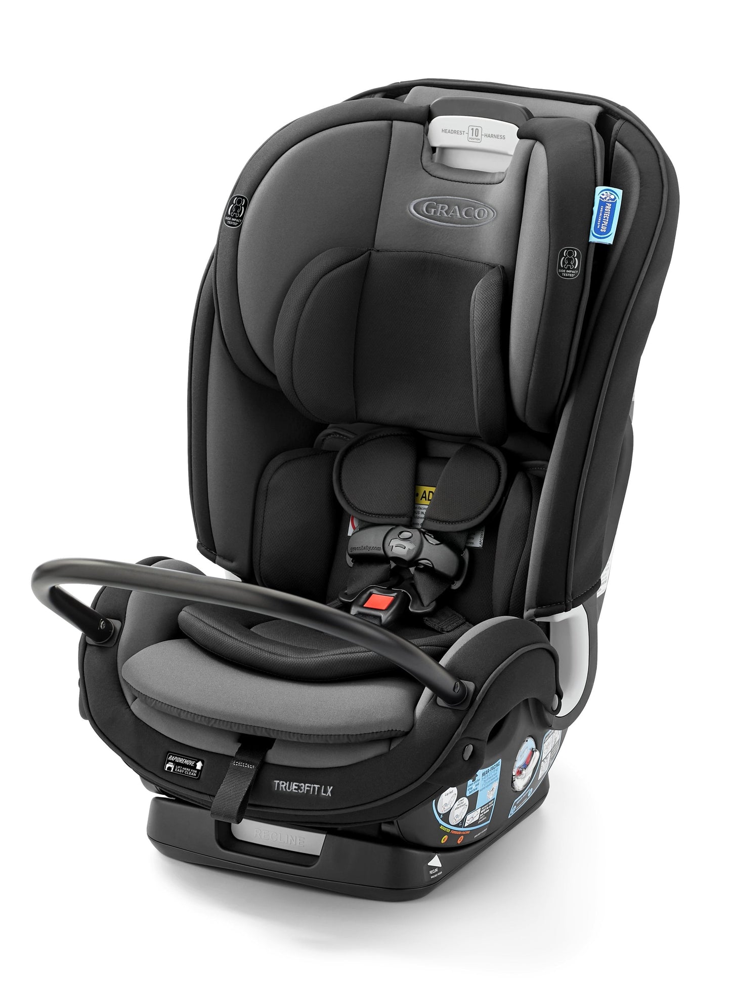 True3Fit LX 3-In-1 Convertible Car Seat Ft. Anti-Rebound Bar, Gotham, 19.2 Lbs.