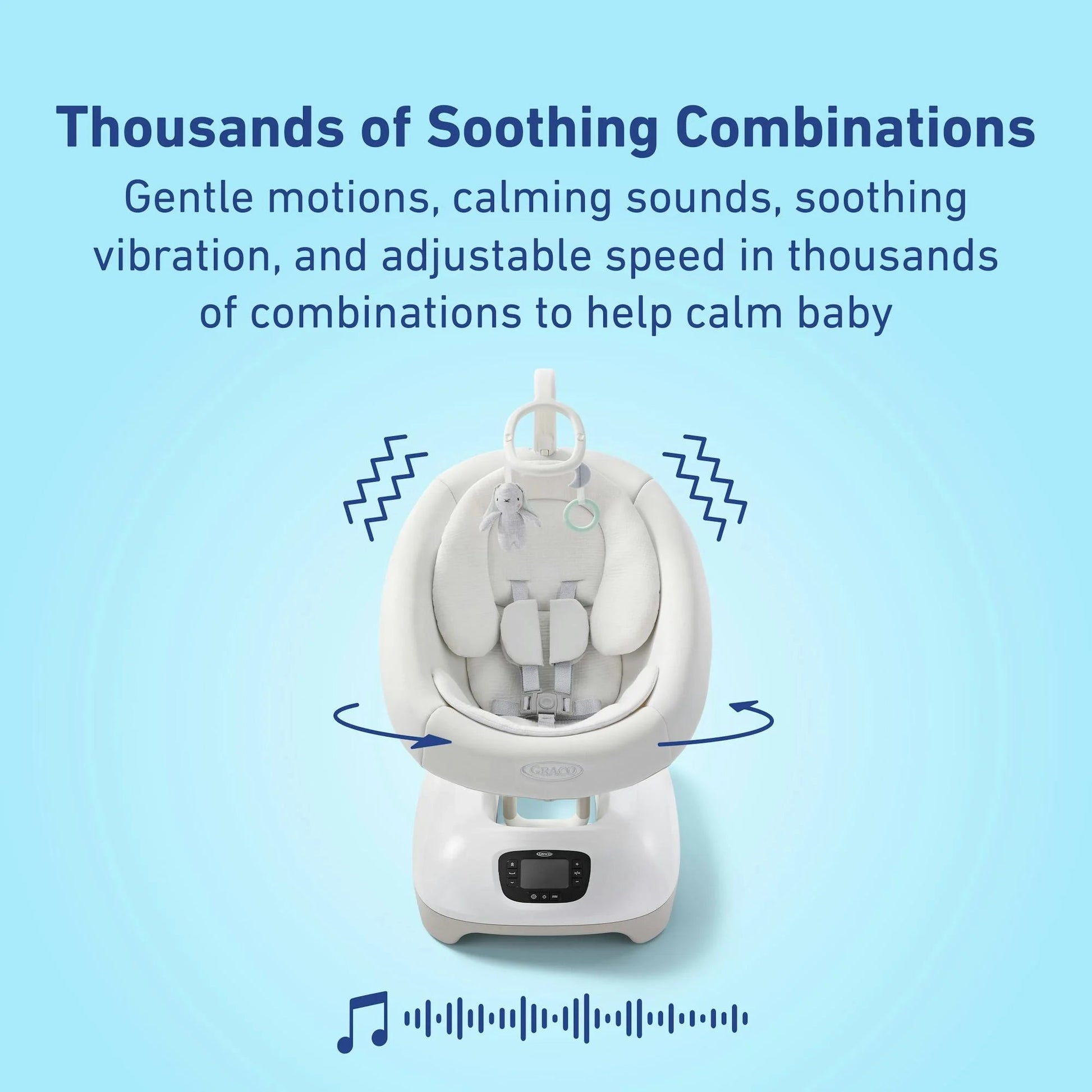 Smartsense Soothing Baby Swing with Cry Detection, 0 to 9 Months, Rori