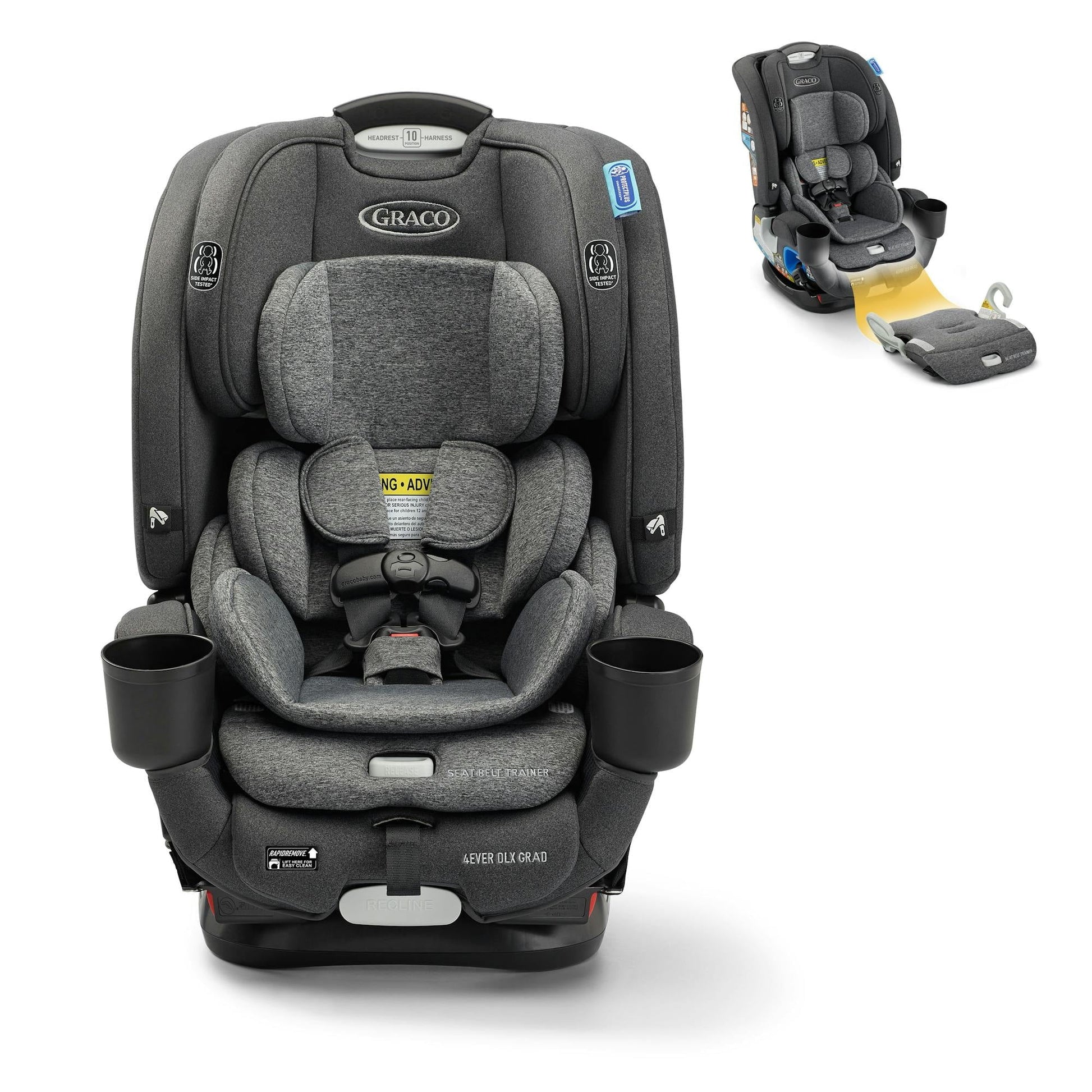 4Ever DLX Grad 5-In-1 Slim Car Seat, Grad