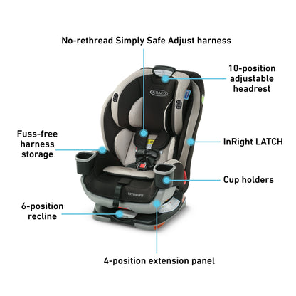 Extend2Fit 3-In-1 Car Seat, Stocklyn, 1 Count