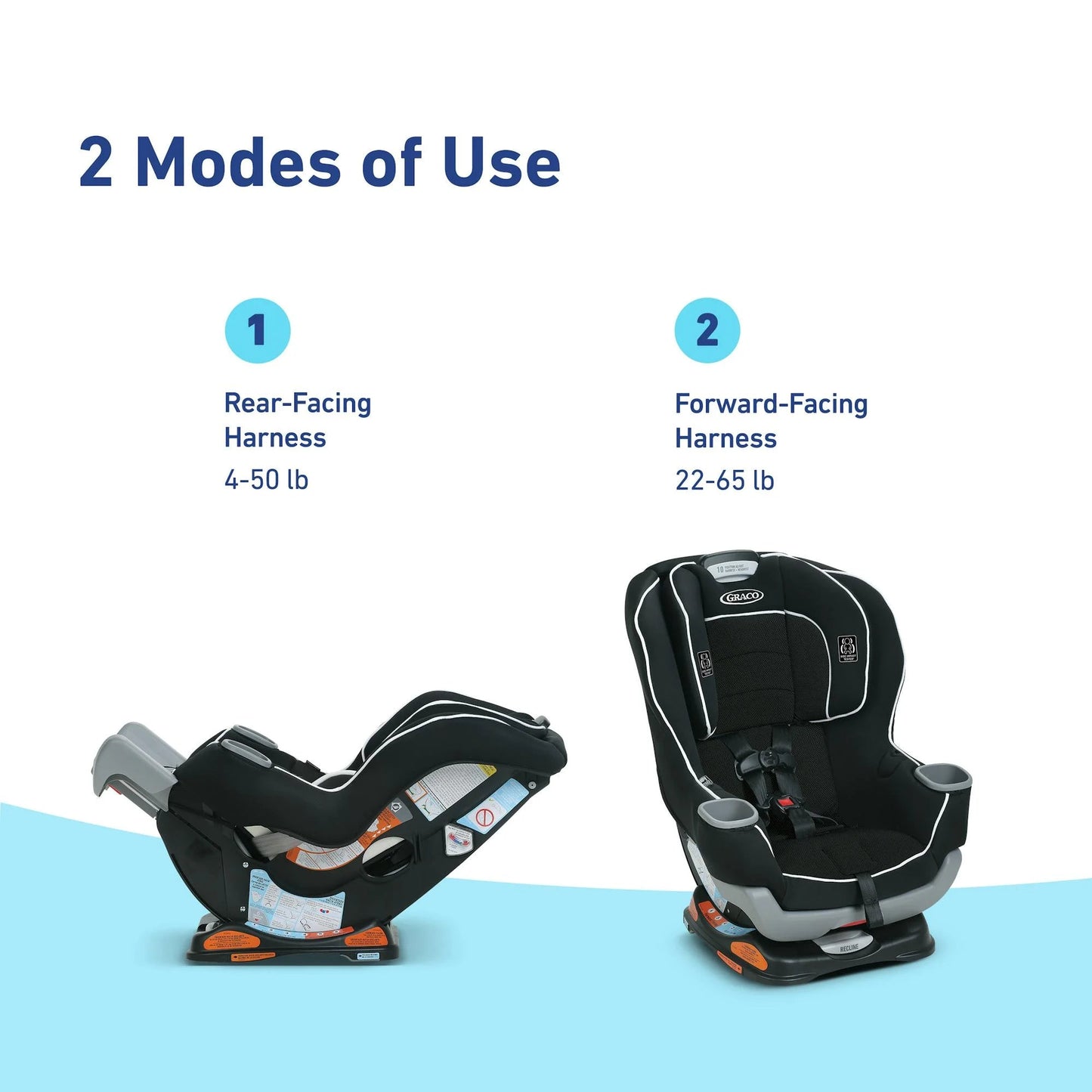 Extend2Fit® Convertible Car Seat