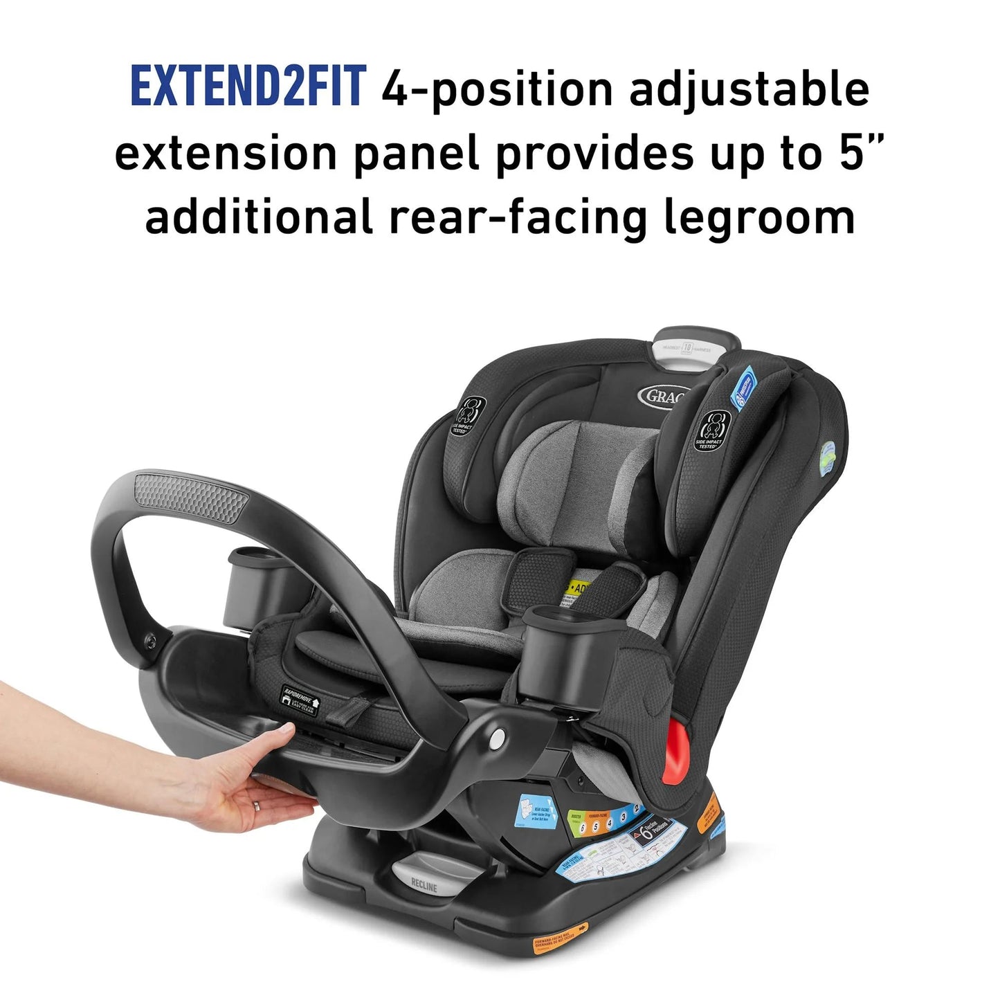 Extend2Fit® 3-In-1 Car Seat Featuring Anti-Rebound Bar