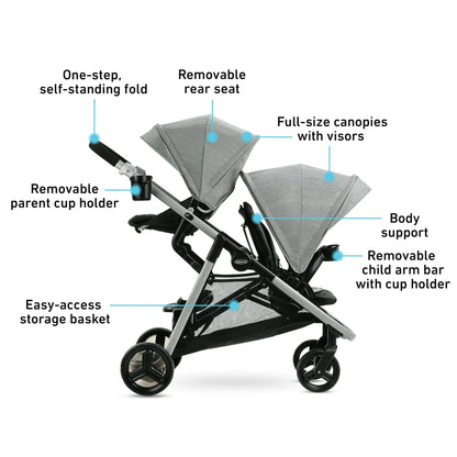 Ready2Grow™ LX 2.0 Double Stroller