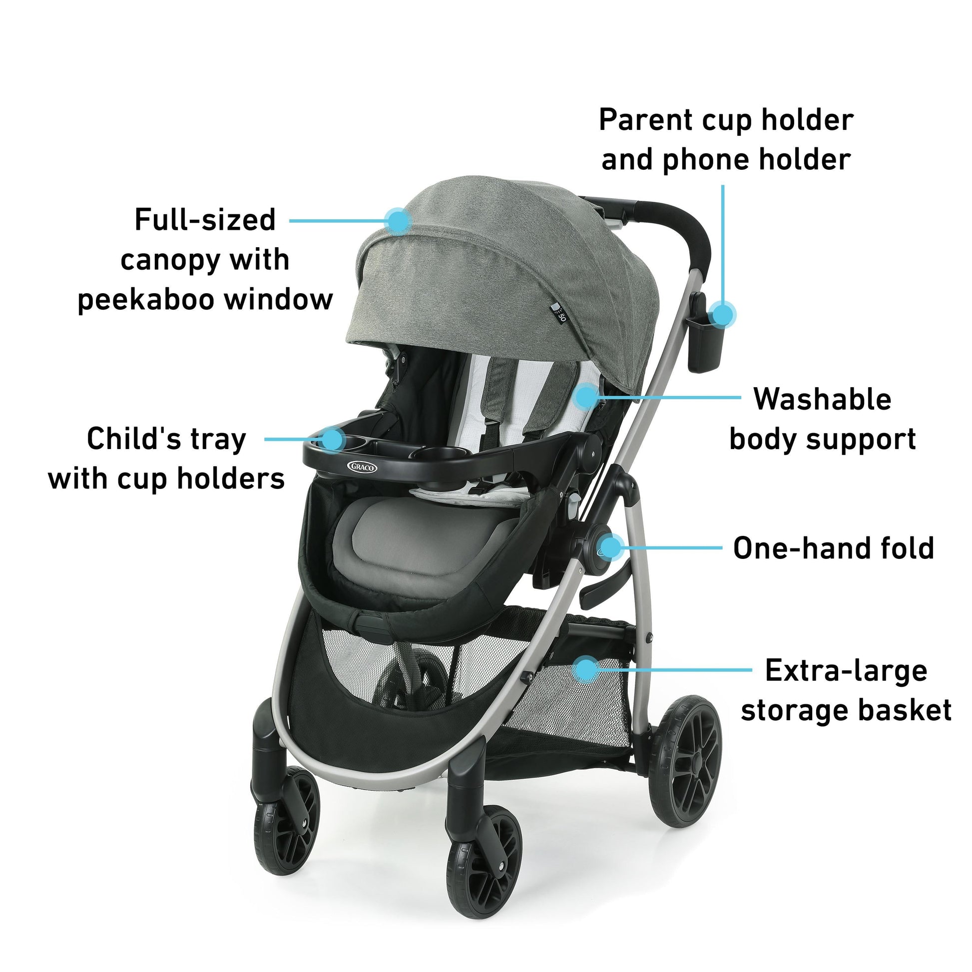 Modes Pramette DLX Travel System, 3 in 1 Stroller, Huron