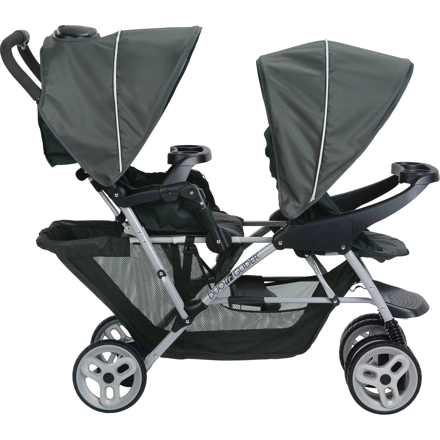 Duoglider Click Connect Double Stroller, Glacier, 27.37 Lbs