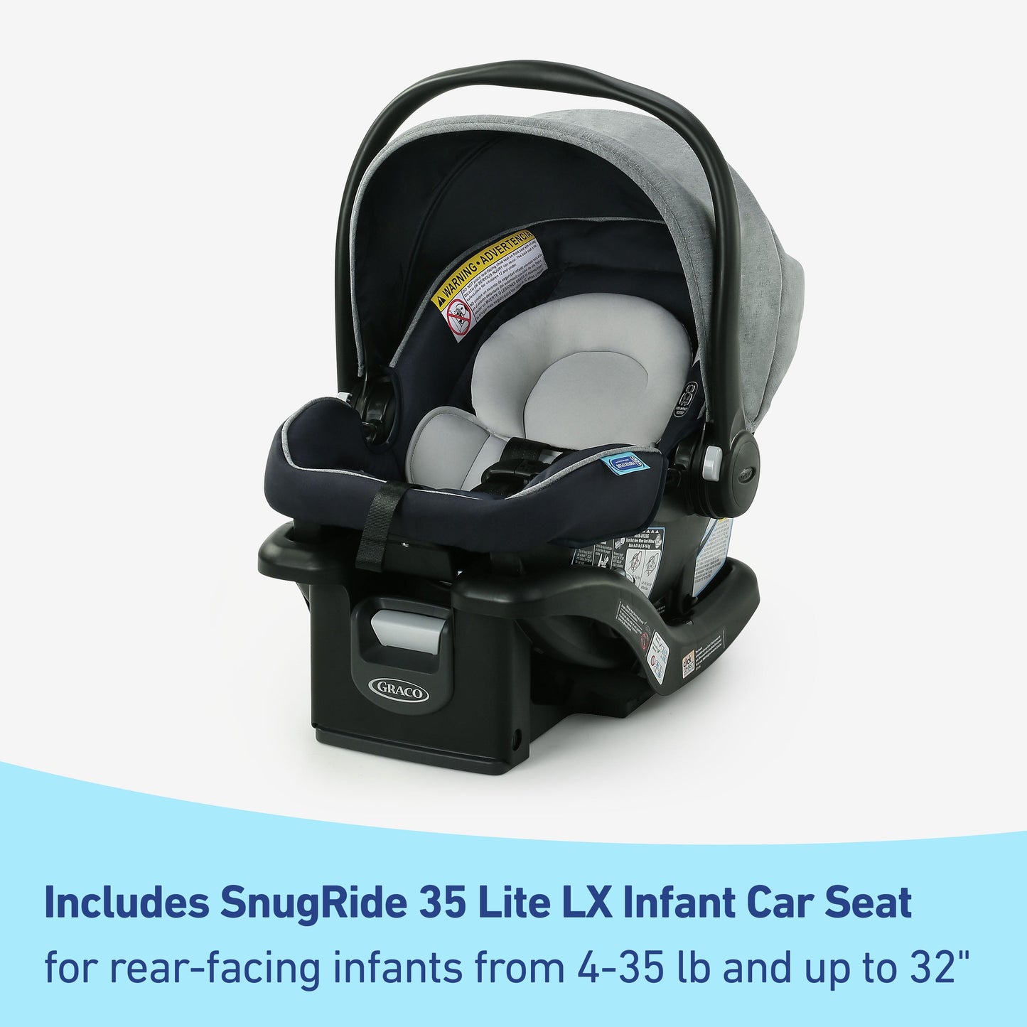 Modes Closer Travel System with Snugride 35 Lite LX Infant Car Seat, Nash, 22.9 Lbs, Unisex