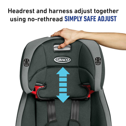 Wayz 3-In-1 Harness Forward Facing Booster Toddler Car Seat, Saville