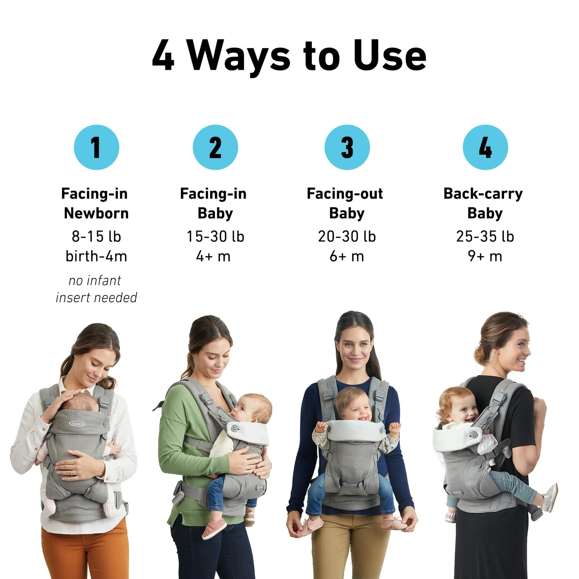 Cradle Me 4-In-1 Baby Carrier