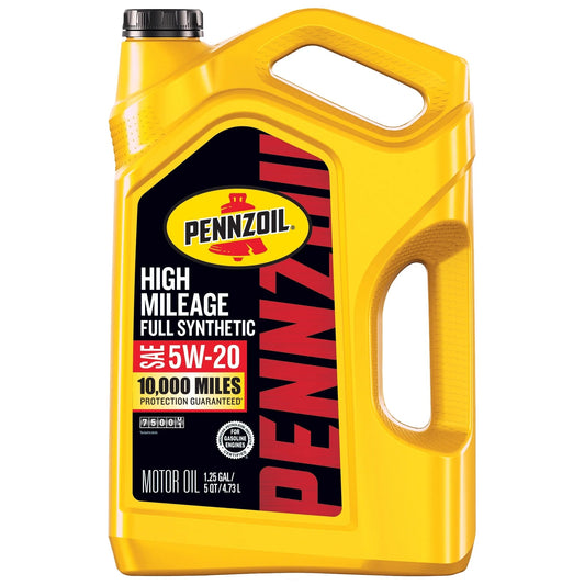 High Mileage Full Synthetic 5W-20 Motor Oil, 5 Quart