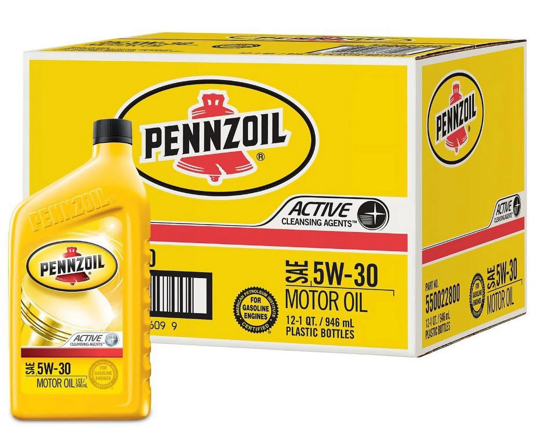 5W-30 Motor Oil (12-Pack / 1-Quart Bottles)