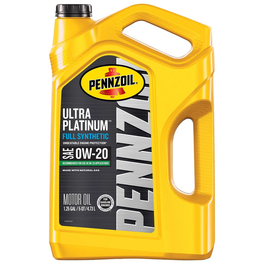 Ultra Platinum Full Synthetic 0W-20 Motor Oil, 5 Quart