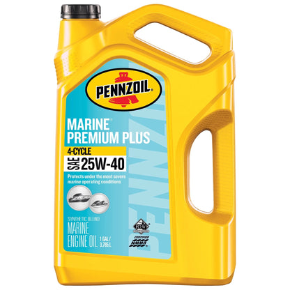 Marine Premium plus Outboard 4-Cycle 25W-40 Engine Oil, 1 Gallon