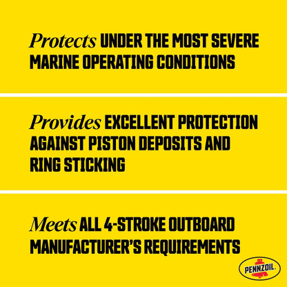 Marine Premium plus Outboard 4-Cycle 10W-30 Engine Oil, 1 Gallon