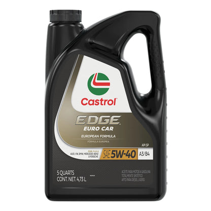 EDGE Euro 5W-40 A3/B4 Advanced Full Synthetic Motor Oil, 5 Quarts