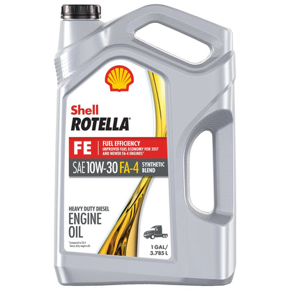 Shell  T5 FE 10W-30 Synthetic Blend Diesel Engine Oil, 1 Gallon