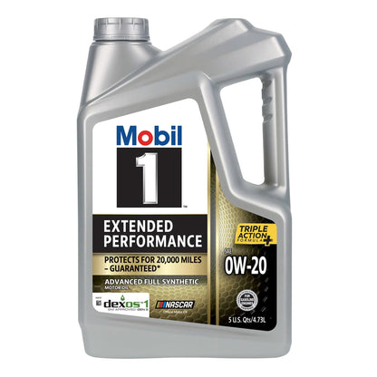 Extended Performance Full Synthetic Motor Oil 0W-20, 5 Quart (Pack of 3)