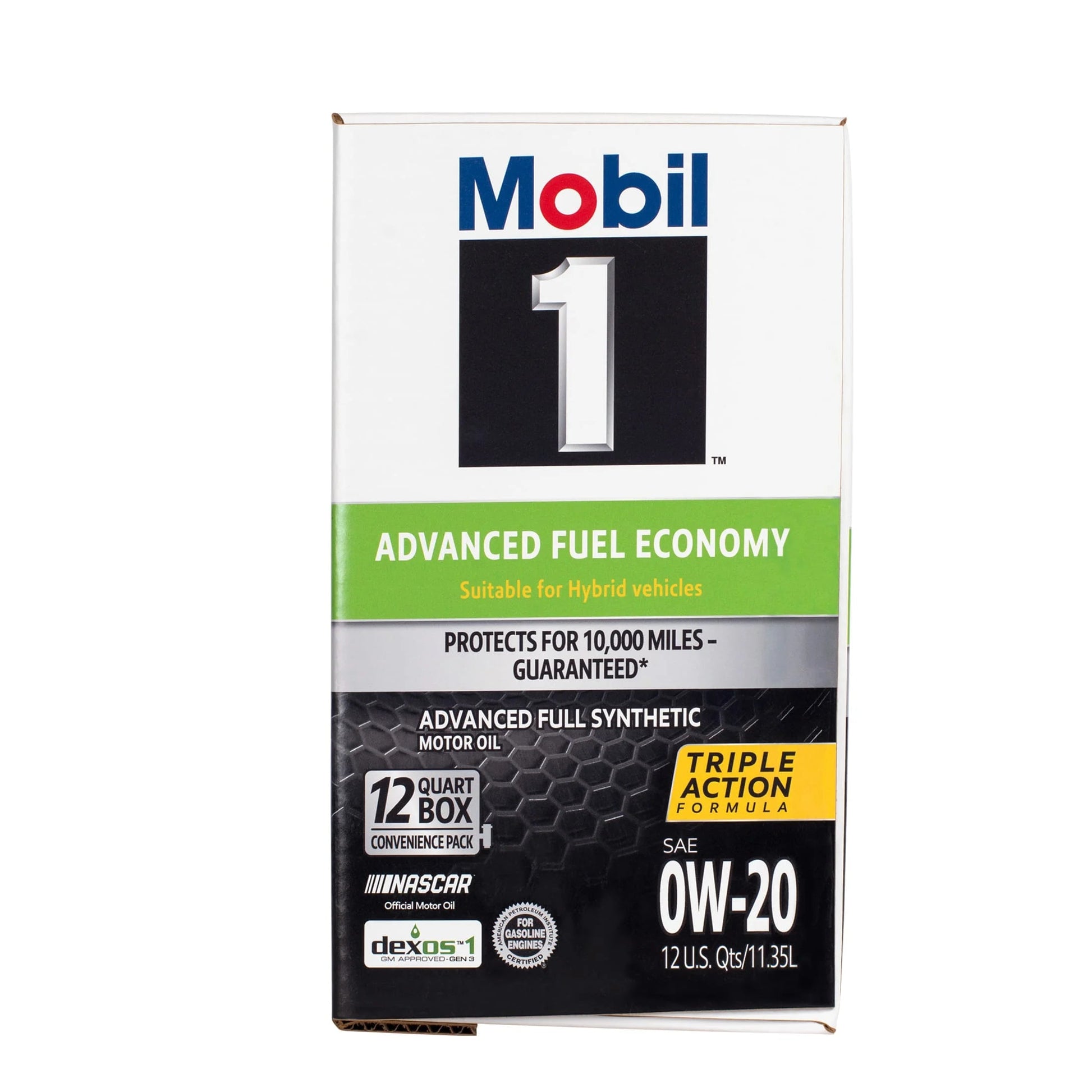 Advanced Fuel Economy Full Synthetic Motor Oil 0W-20, 12 Quart