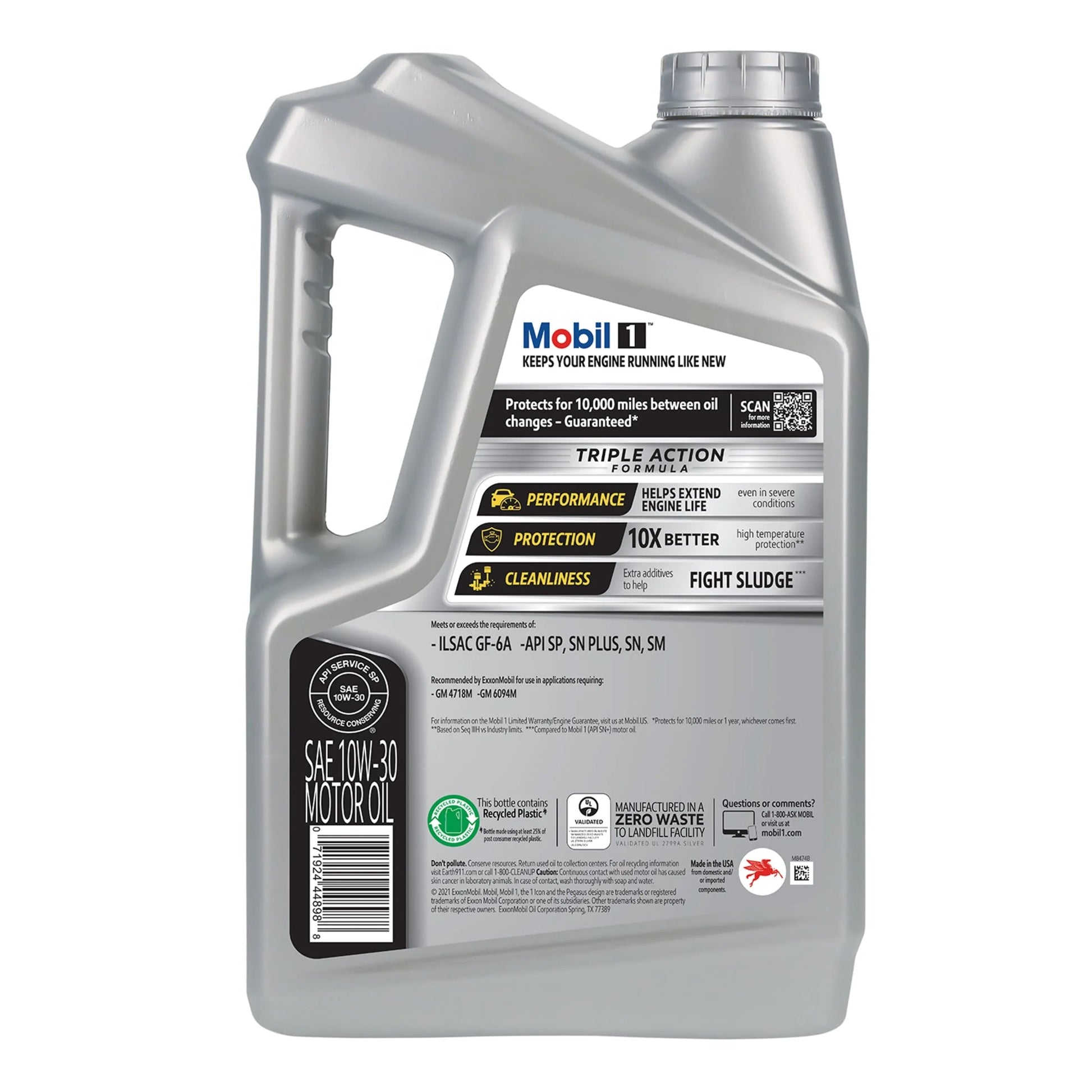 Advanced Full Synthetic Motor Oil 10W-30, 5 Quart (Pack of 3)