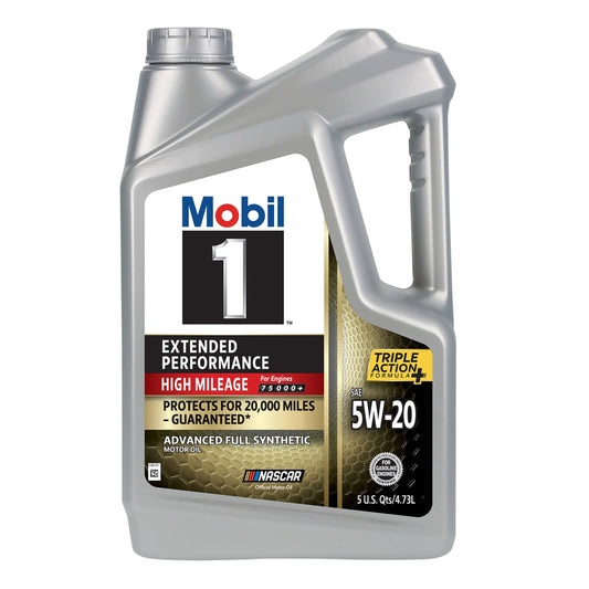 Extended Performance High Mileage Full Synthetic Motor Oil 5W-20, 5 Quart