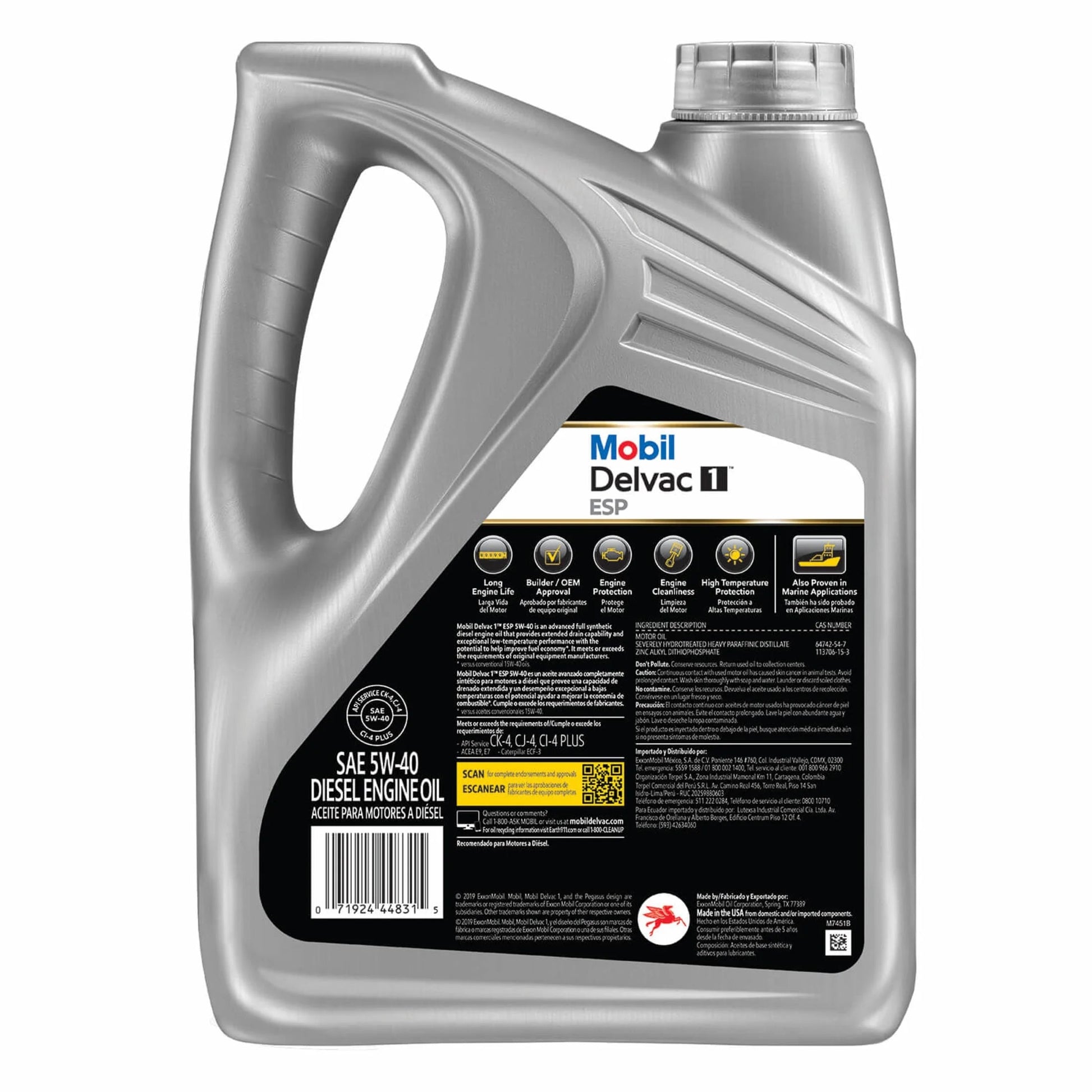 1 ESP Heavy Duty Full Synthetic Diesel Engine Oil 5W-40, 1 Gal.