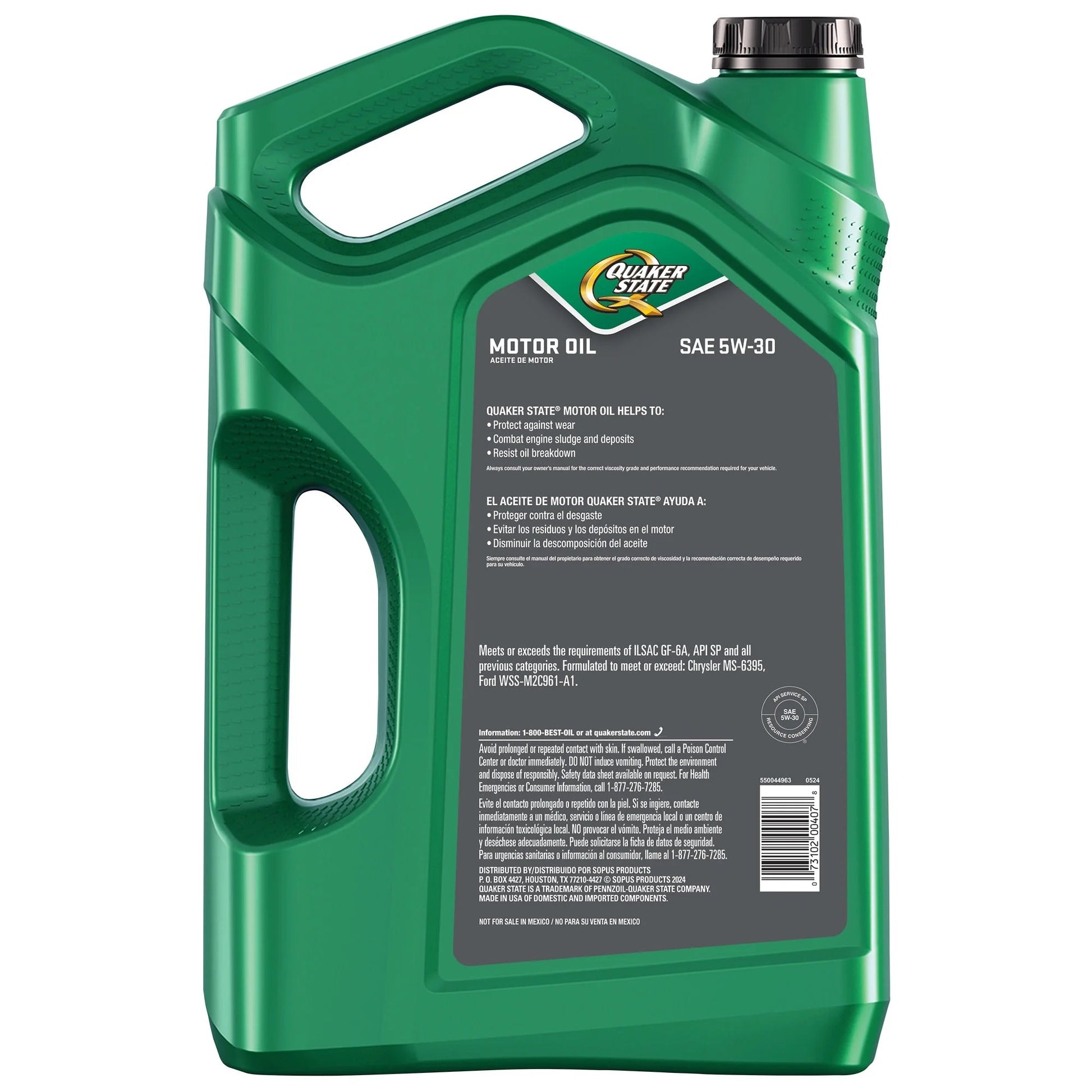 Motor Oil, 5W-30, 5 Quart