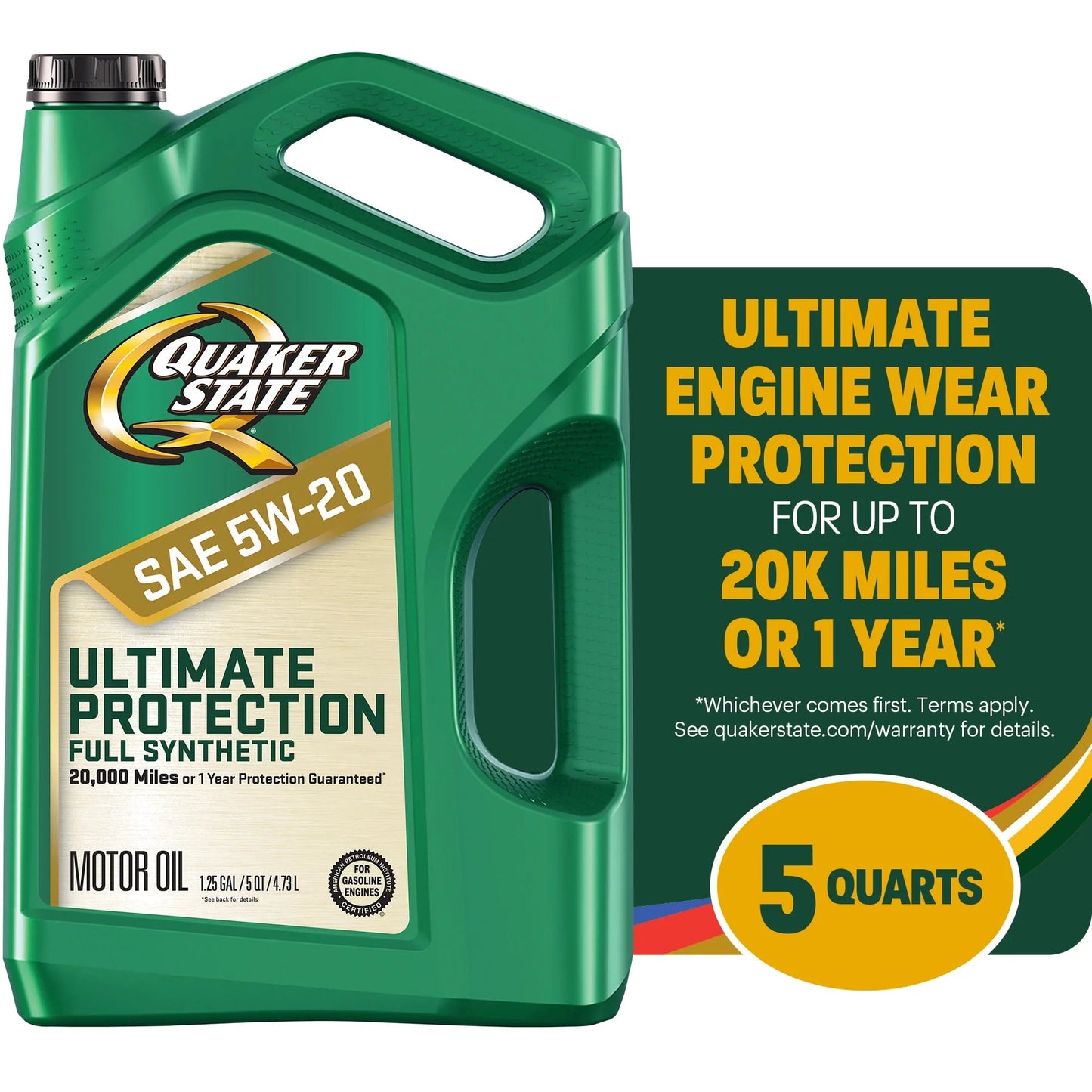 Ultimate Protection Full Synthetic 5W-20 Motor Oil, 5 Quart