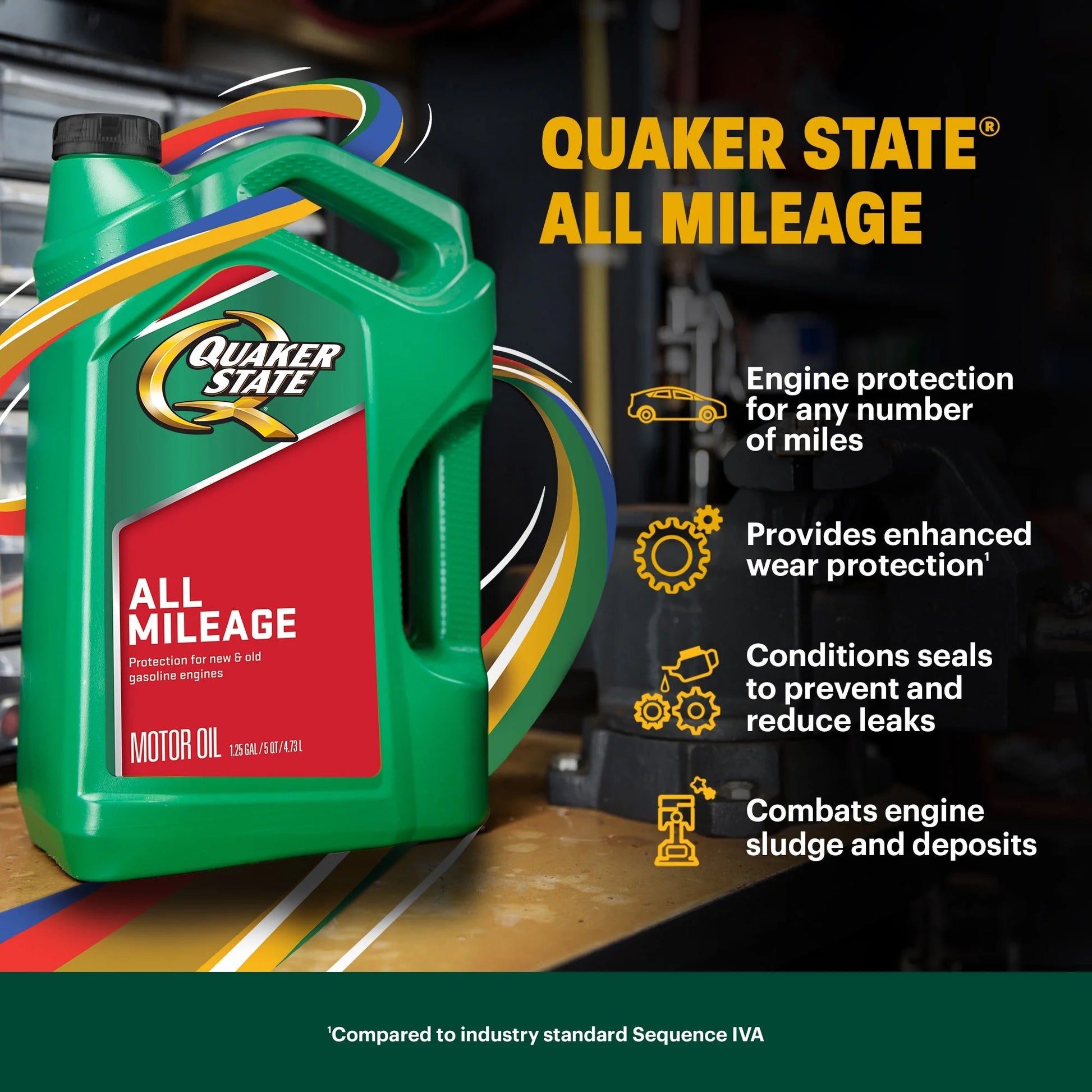 All Mileage 5W-30 Motor Oil, 5 Quart